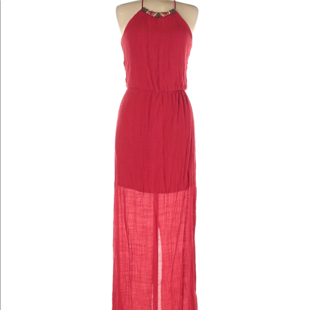 Lily Rose Red Sleeveless Dress Size M